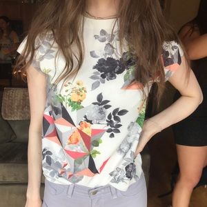 Zara geometric blouse